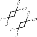 Rocky Mountain Goods Firewood Tongs - (Pack of 2) - Reinforced Wrought Iron for Extra Strength - 26” - Grabber for up to 12” Thick Logs - Log - Rust Resistant Finish for Indoor/Outdoor Use