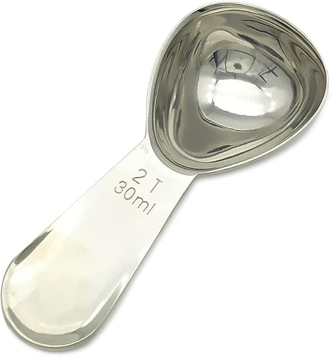 CoaGu 1pc 30ml Coffee Scoop: Premium 18/8 Stainless Steel 2Tbsp Tablespoon for Accurate Coffee Brewing and Baking