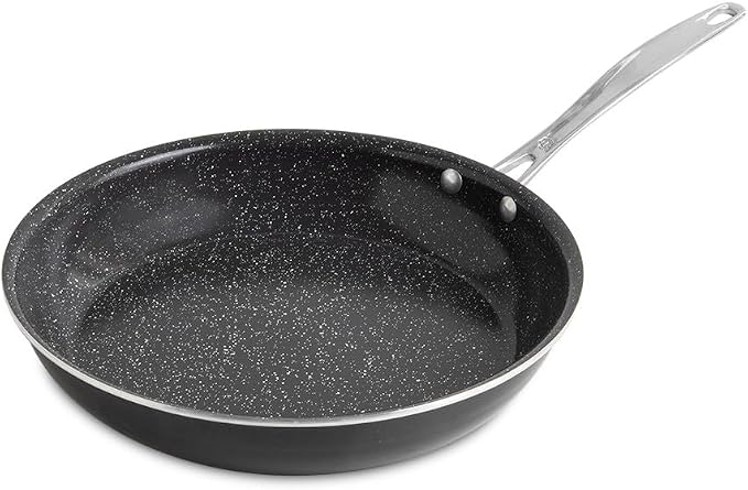Nordic Ware Basalt Aluminum Saute Skillet, 12-Inch, Ceramic Coating