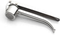 Garlic Press Stainless Steel - Premium Professional Grade Garlic Mincer, Crusher & Peeler Set - Easy Clean, Dishwasher Safe & Rust-proof (B)