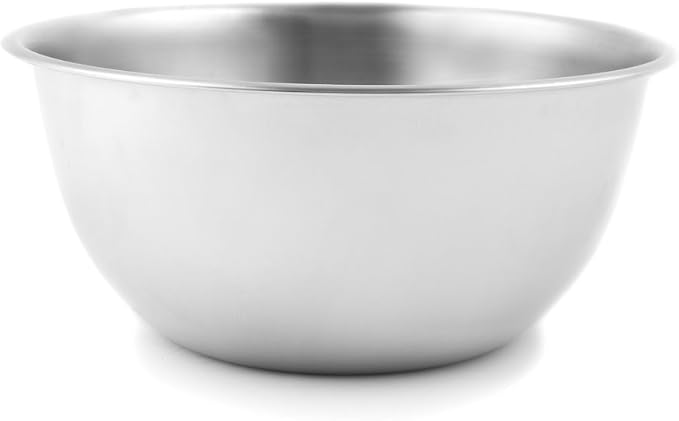 Fox Run Brands 2.75-Quart Stainless Steel Mixing Bowl, 9 x 9 x 4 inches, Metallic (Pack of 4)