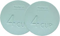 Yodecy Silicone Bowl Lids fit Pyrex Glass Bowls 7201-PC 4 Cup, fit Anchor Hocking Glass Bowls 7201-PC 4 Cup,Replacement Lids(2 Pack Pastel Blue)