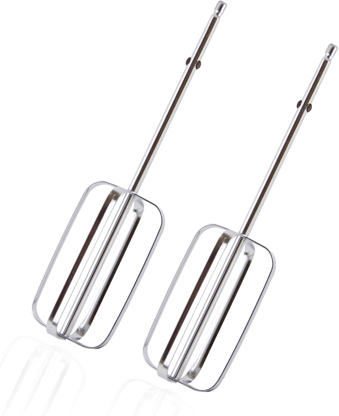 2 Pcs Hand Mixer Attachments Beaters, Hand Mixer Beaters Attachments Kitchen Stainless Steel Replacement Parts for Hamilton Beach 62682RZ 62692 62695V 64699 Mixer