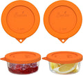 SOPHICO 1 Cup Round Silicone Replacement for Pyrex & Anchor Hocking 7202-PC | Food Grade Silicone, Leakproof、Airtight Lids, Dishwasher Microwave Safe