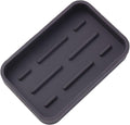 MicoYang Silicone Kitchen Sink Organizer Tray for Multiple Usage,Easy Clean Sponges Holder for Kitchen Bathroom Counter or Sink,Dish Soap Dispenser,Scrubber,Bottle,Cup Coffee 4.9”x 3.2”