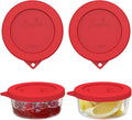 SOPHICO 1 Cup Round Silicone Replacement for Pyrex & Anchor Hocking 7202-PC | Food Grade Silicone, Leakproof、Airtight Lids, Dishwasher Microwave Safe