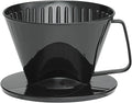 Fino Pour-Over Coffee Brewing Filter Cone, Number 1-Size, Black, Brews 1 to 2-Servings