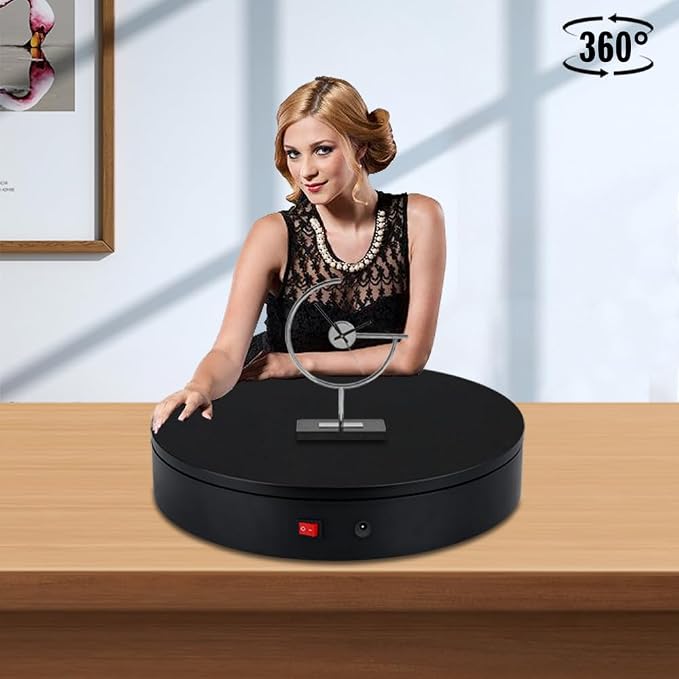 32cm Rotating Platform, 350lbs Capacity Motorized Electric Turntable, Heavy Duty Motorized Rotating base, Large Motorized Rotating Display Stand,Photography Turntable for Photography,Exhibition