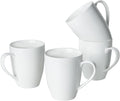 BTaT- White Coffee Mugs, 4 Pack, 16 oz, Large Mug with Handles, Ceramic Coffee Cups, Porcelain Mugs Sets for Tea, Hot Cocoa and Milk, Microwave and Dishwasher Safe