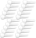 20 Pack Teaspoon Measuring Spoons, 1 Tsp (5 mL) Plastic Creatine Scoops | Clear short-handle 1 tsp scoops for creatine, coffee, spices, grains, powders, baking ingredients, supplements and dry goods.