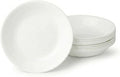 Corelle Vitrelle 6-Piece Bowl Set Triple Layer Glass and Chip Resistant, 20-Oz Lightweight Round Bowls, Winter Frost White