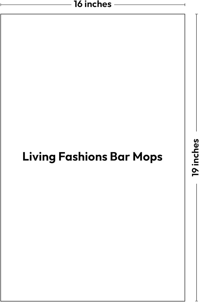 Bar Towels - 16" x 19" Bar Mop Cleaning Dish Rags, 6-Pack | Dish Towels, Premium Ring-Spun 100% Cotton Dish Cloths, Super Absorbent Kitchen Towels, Bar Mop Towels, (White)