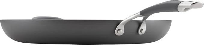 Circulon - 83906 Circulon Radiance Hard Anodized Nonstick Frying Pan / Fry Pan / Hard Anodized Skillet with Helper Handle - 14 Inch Large Skillet, Gray