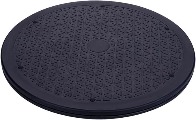 Eichzer 12 Inch Lazy Susan Turntable, Heavy Duty Swivel Stand, 2 Pcs | Steel Ball Bearings, 360 Degree Smooth Rotation, Multi Use for Model, Plants, Crafts, TV, Monitor, Laptop Display