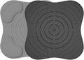 2 Pack Silicone Trivet for Hot Air Fryer, Heat-Resistant Pot Lid Mat | Compatible with Ninja Crispi, Easy to Clean, Table Surface Protection(10.8x10.6 Inch)