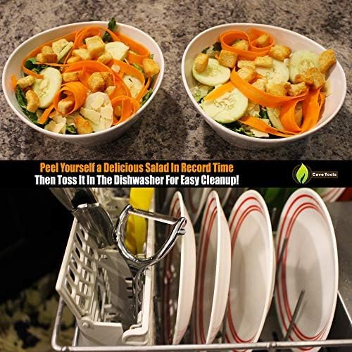 Cave Tools Vegetable Y Peeler Julienne Swivel Slicer With Potato Eye Remover for Peeling Fruits and Vegetables - Kitchen Gadgets