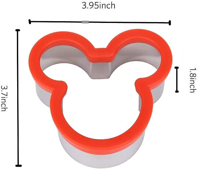 Stainless Steel Mouse Cookie Cutter/Kids Sturdy Cutters for Cookies, Sandwiches, Biscuit