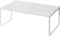 Nxconsu Expandable Cabinet Shelf, Shelf Riser for Cabinets, 10" White | Edgeless Metal Cabinet Riser Holds 50 lb and Expands 14.6 to 24.6 in for Under Sink Kitchen Pantry Cupboard Shelf