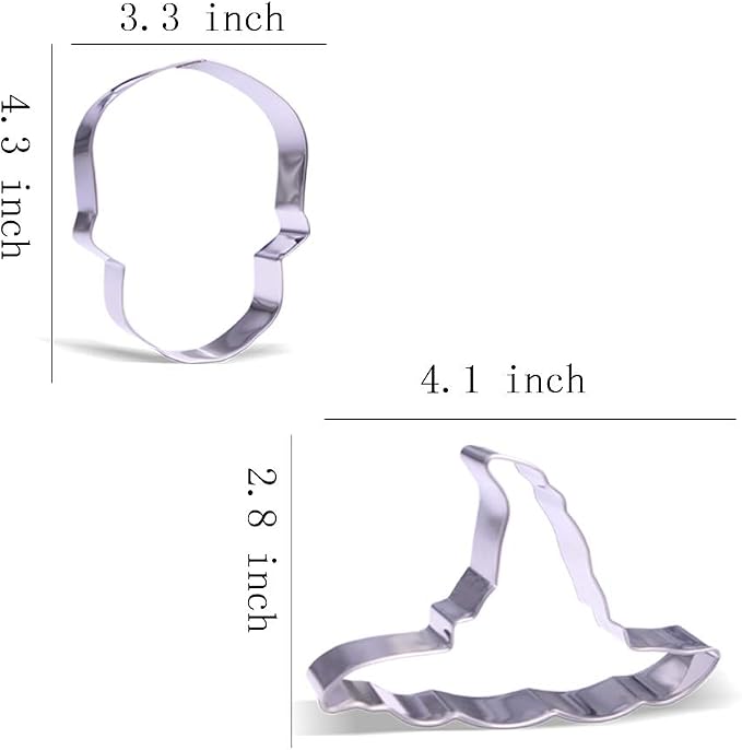 Large Halloween Cookie Cutter Set - 7 Piece - Stainless Steel