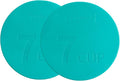 Yodecy 7Cup Silicone Bowl Lids fit Pyrex Glass Bowls 7402-PC 7 Cup, Yodecy Silicone Bowl Lids fit Anchor Hocking Glass Bowls 7402-PC 7 Cup,Replacement Lid 7.28in(2 Pack Blue-Green)