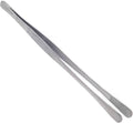 Professional Culinary Stainless Steel Precision Tongs With Serrated Tips - Plating/Food Presentation Detailing Serving - Chef's Kitchen Tweezer - Ultra Non-Slip Grip (12" Wide Jaws)