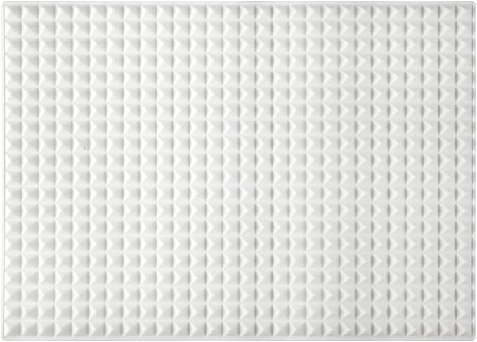 Colinda Silicone Dish and Cup Drying Mat - Extra Large Trivet for Hot Dishes, Large Size Hot Pots and Pads Coming Directly Out from the Stove or Oven,Drain Board,16" x 11.5",White