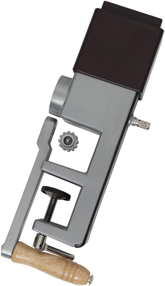 Kitchen Crop Grain Mill Wheat Flour Grinder, Stainless Steel Metal Burrs (Hand Crank Grain Mill)