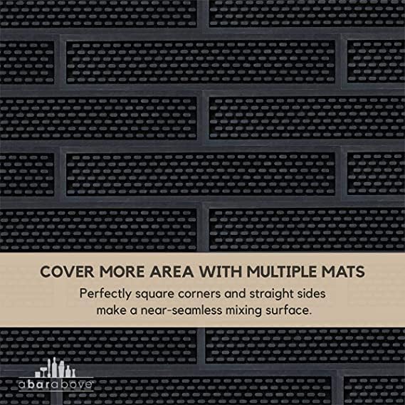 A Bar Above Heavy Duty Bar Mat, Food Safe Silicone Mat, 3.5" x 18" 3-Pack | Commercial Strength, For Bartending and Coffee, Dish Drying Pad, Kitchen Counter, Barista Accessory, Spill Proof, Great Pick