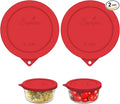 SOPHICO 2 Cup Silicone Lids Replacement for Pyrex & Anchor Hocking 7200-PC | Food Grade Silicone, Leakproof、Airtight Lids, Dishwasher Microwave Safe