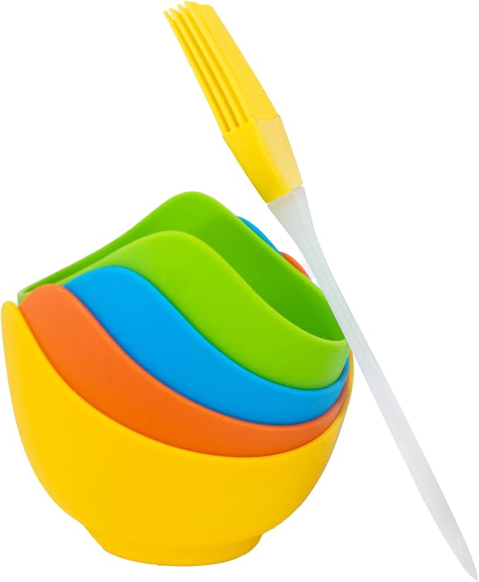 4 Pack Egg Poacher, BPA Free Silicone Egg Poachers, Egg Cups for Air Fryer, Thickened Stable Egg Cooker with Extra Oil Brush