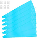 16 inch Silicone Pastry Bags 6-Pack Reusable Icing Piping Bags Cake Decorating Bags Baking Cookie Cake Decoration Bonus 6 Icing Couplers for Standard Tips