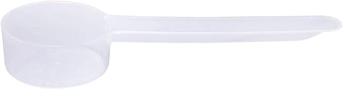 Plastic Measuring Scoop, 2 Teaspoon (11 cc | 11 mL) Long Handle Spoons for Powders, Granules, Coffee, Pet Food, Baking Supplies, Protein and Other Dry Goods, BPA Free (Set of 100)