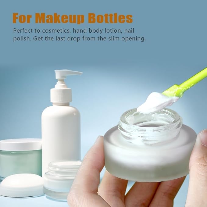 Silicone Spatula Set 6Pcs, Mini Jar Scraper for Makeup & Food | Mini spatulas reach every last drop in jars and bottles, reducing waste for food, cosmetics and personal care products.