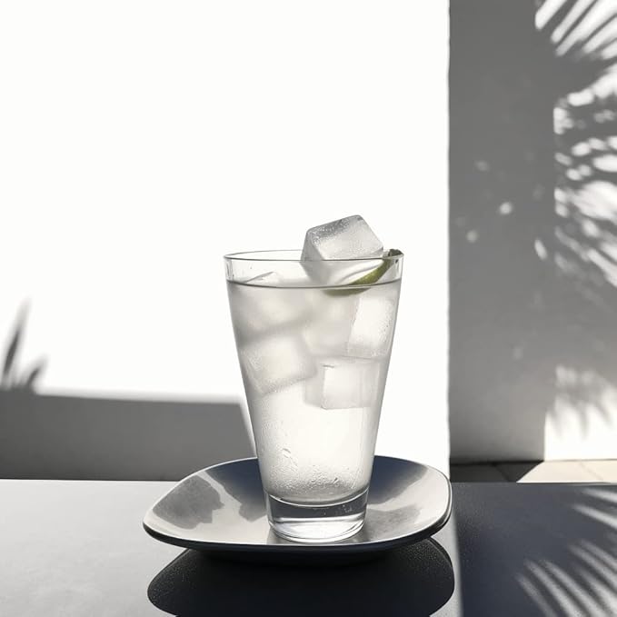 Ice Cube Tray with Lids, Small Silicone Molds for Cocktails & Drinks | BPA Free Silicone, Flexible Easy Release, Set of 2, Lids Included, for Beverages Coffee & Craft Cocktails