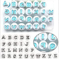 Hoypeyfiy 26PCS/Set Cookie Stamp Impress Cookie Cutters Alphabet Letter and Number Cake Biscuit Mold Shape DIY Cookie Biscuit Alphabet Cake Tool Embosser Cutter (Upper Case Shape)