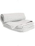 watchget Barista Microfiber Cloths 4 Pack Light Grey(12"x12") | Professional Cleaning Towels for Espresso Machines, Steam Wands & Countertops Essential Coffee Bar Accessories