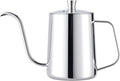PARACITY Pour Over Kettle, 20 oz Stainless Steel Camping Drip Coffee Pot | Long gooseneck spout controls flow for even brewing; the hanging-ear handle and lid suit coffee or tea at home or outdoors