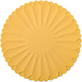 Heat-Resistant Silicone Trivet Mats, Non-Slip Hot Plate Holder for Kitchen Countertops & Dining Table, Reusable Pot Holder Pad with Secure Grip, Dishwasher Safe (Yellow, Diameter: 30cm/11.81")