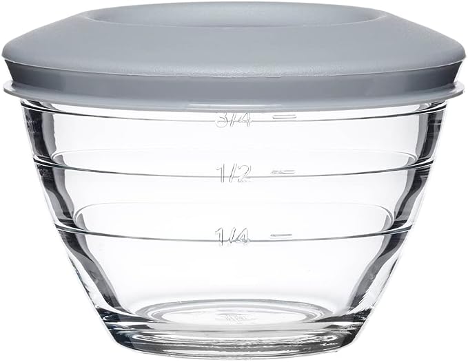 Anchor Hocking 4-IN-1 PREP BOWLS. 6 Piece set (3 Bowls and 3 lids)