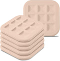 Silicone Trivets for Hot Pots and Pans, 6 Pack, Brown