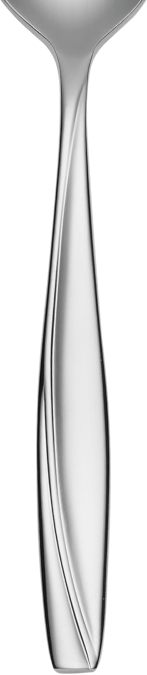Oneida Camlynn Dinner Spoons Silverware Set for 4, Flatware | 18/0 stainless steel, mirror finish | dishwasher safe | great for soup or everyday dining, cutlery set