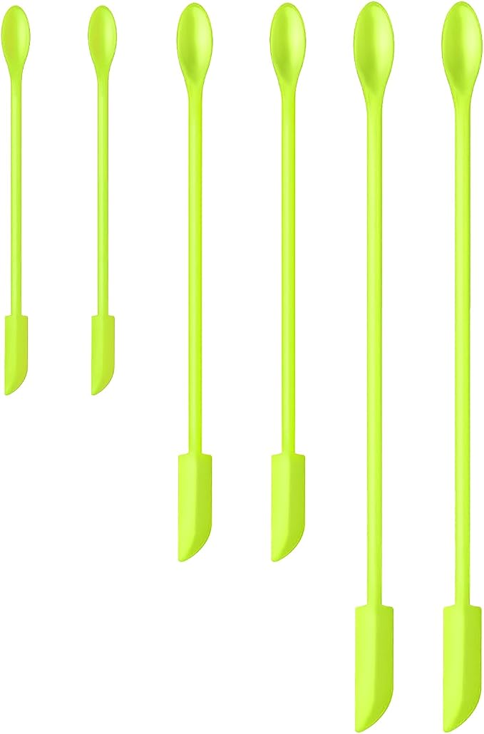 Silicone Spatula Set 6Pcs, Mini Jar Scraper for Makeup & Food | Mini spatulas reach every last drop in jars and bottles, reducing waste for food, cosmetics and personal care products.