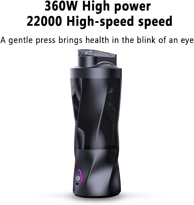 Personal Blender, Portable Blender for Shakes and Smoothies USB Rechargeable, 23oz Mini Blenders Self Cleaning & BPA Free & Leakproof-Lid for Travel, Home, Office, Camping