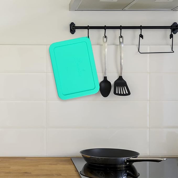 Sophico 6 Cup Rectangle Silicone Airtight Replacement Lid for Pyrex 7211-PC | Food Grade Silicone, Leakproof、Airtight Lids, Dishwasher Microwave Safe(2 pack)