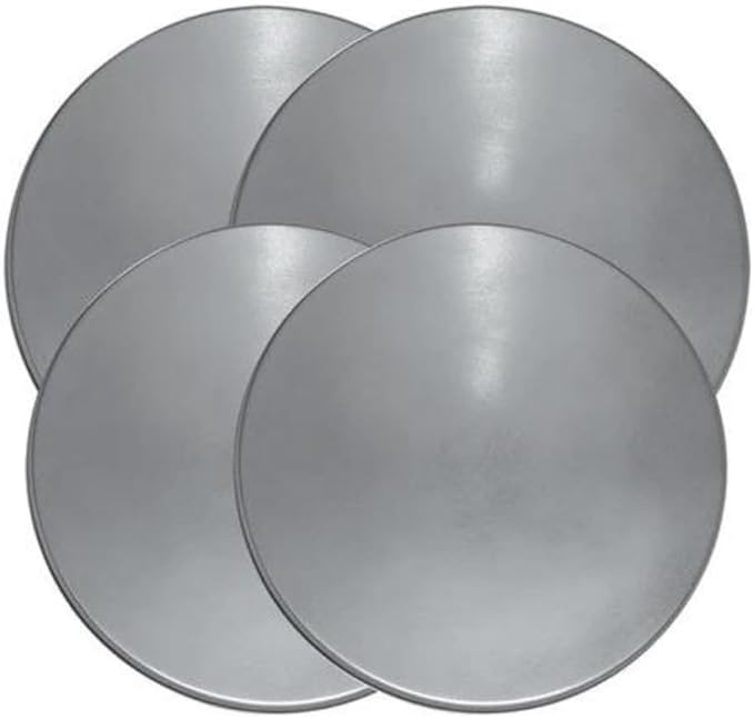 Range Kleen 550 Stainless Steel Round Burner Kovers, Set of 4