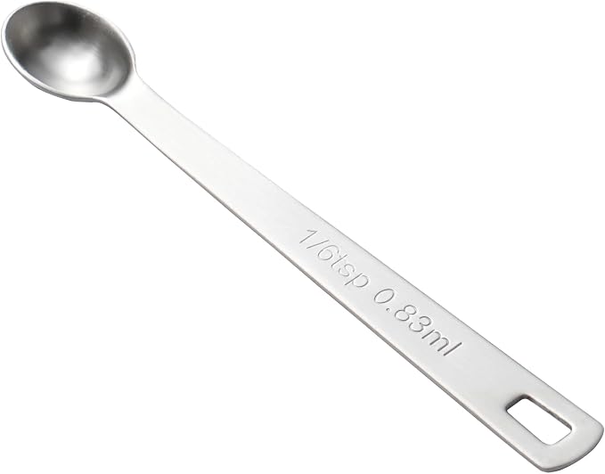 1PCS 1/6tsp(0.83ml) Mini Measuring Spoon, Small Teaspoon for Tiny Amounts | High Precision, Food-Grade, ‌Rust-Free, Dishwasher-Safe, Easy-Read Markings, Multi-Purpose, Sturdy & Durable