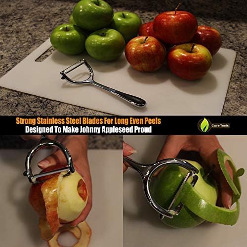 Cave Tools Vegetable Y Peeler Julienne Swivel Slicer With Potato Eye Remover for Peeling Fruits and Vegetables - Kitchen Gadgets