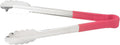 Winco 12" Red Serving Tongs with Non-Slip Grip | Non-slip handle, Color coded, Restaurant service, Great for Salads and Buffets