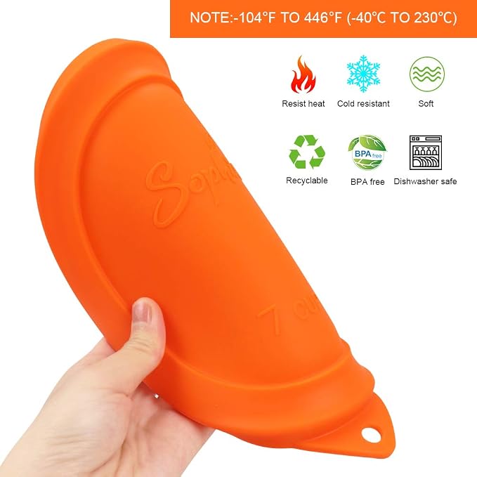 SOPHICO 7Cup Round Silicone Lid Replacement for Pyrex&AnchorHocking 7402-PC | Food Grade Silicone, Leakproof、Airtight Lids, Dishwasher Microwave Safe