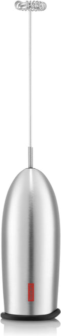 Bodum Schiuma Battery Operated Milk Frother for Coffee, Lattes, Hot Chocolate, Mocha, Cappuccino, Polished Stainless Steel